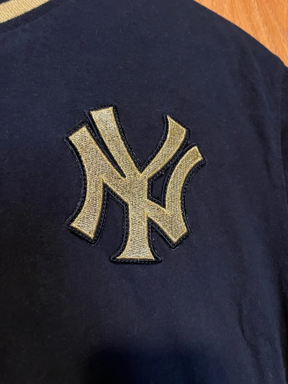 Mitchell & Ness Black & Gold NY Yankees Short Sleeve Tee